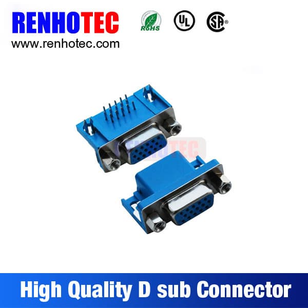high density d_sub connector 15 pin female_male